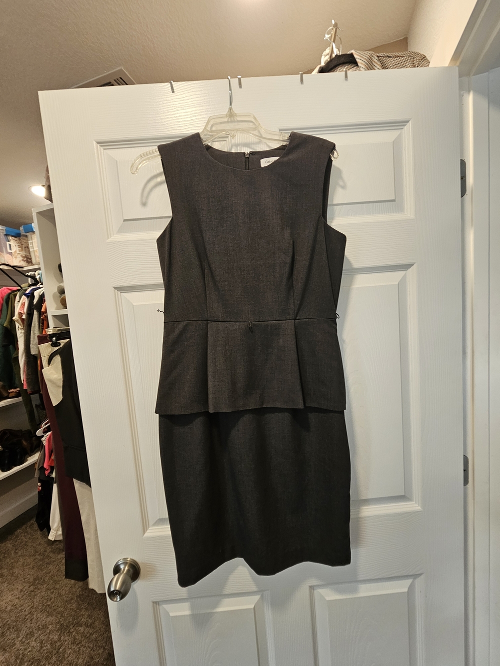 Calvin Klein Men's Charcoal Grey Shirt - Classic Casual